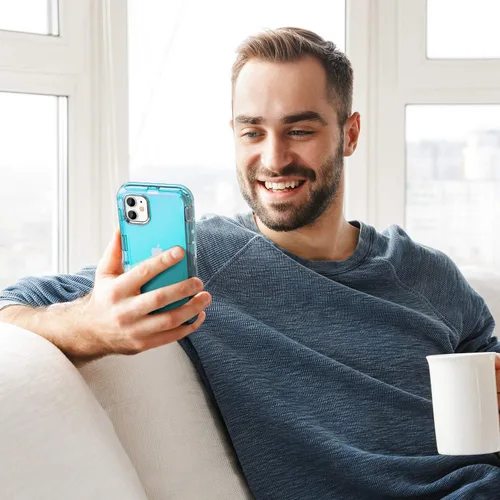 Vista 7 de ORIbox - Funda compatible con iPhone 11 Pro Max, resistente a los golpes, anticaídas, transparente