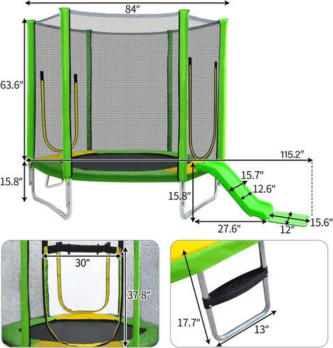 Vista 7 de Merax Merax Trampoline