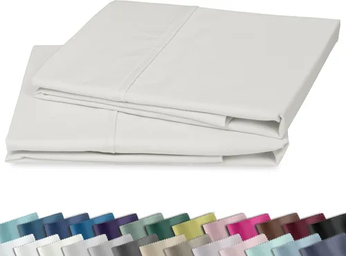 Vista 24 de Fundas de almohada de algodón de 400 hilos 01-Blanco