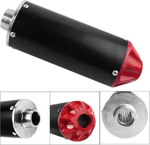 Vista 7 de FLYPIG Silenciador de tubo de escape de motocross de 1.102 in para XR50 CRF50 50cc 70cc 90cc 110cc 125cc SSR110 SSR125 TRX90 CRF70 XL70 Taotao DB14