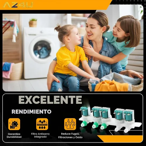 Vista 6 de AZ4U DC97-15459G Válvula de entrada de agua para lavadora Samsung