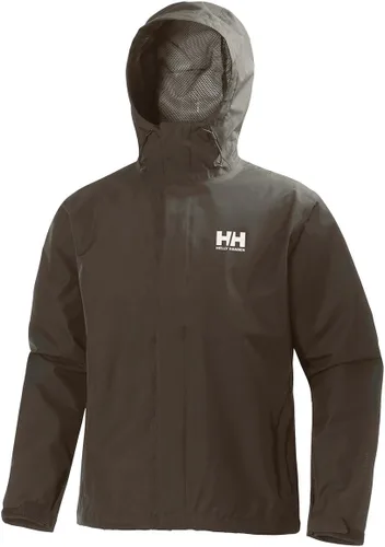Vista 42 de Helly-Hansen Seven J - Chaqueta impermeable resistente al viento transpirable para hombre Sorbete de naranja 320