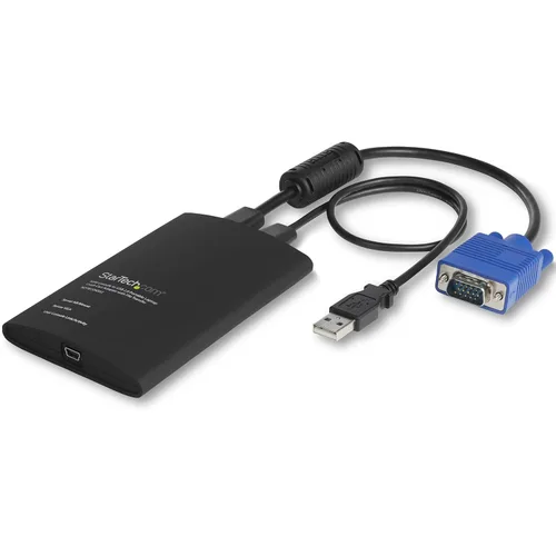 Vista 2 de StarTech Adaptador de carro de choque portátil para laptop, consola KVM USB/VGA y kit adaptador HDMI a VGA