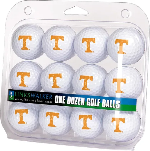 Vista 4 de LinksWalker Bolas de golf universitarias 12 bolas de regalo, tamaño reglamentario, bolas de 2 piezas