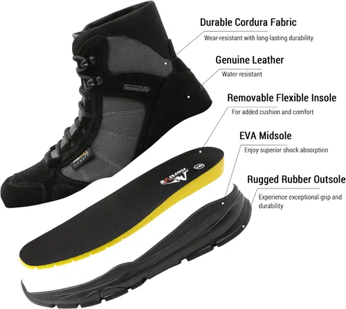Vista 5 de NORTIV 8 Botas de trabajo tácticas militares ligeras para hombre, botas de combate para motocicleta al aire libre