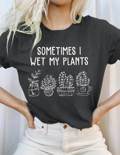 Vista 3 de Gardening Shirts for Women Plant Lover T Shirt Cute Gardener Tshirt Garden Graphic Tees Gardening Gifts Tops