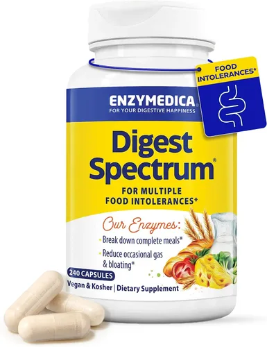 Vista 10 de Enzymedica Digest Spectrum - Suplemento dietético para el alivio digestivo de las intolerancias alimentarias, vegano, sin gluten, sin OMG