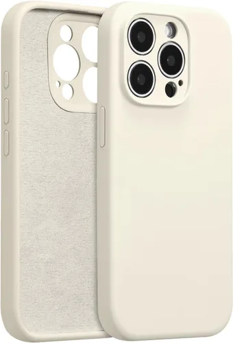 Vista 30 de Funda de silicona para iPhone Air, con [protección completa de la cámara] [forro de microfibra suave antiarañazos], funda de silicona líquida ultra