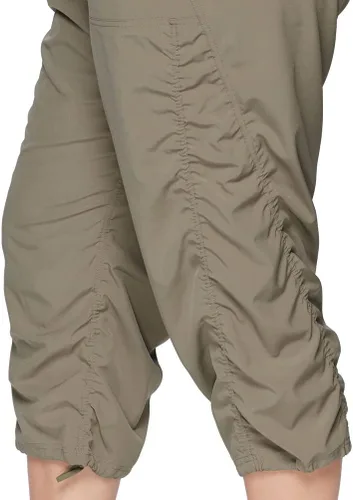 Vista 21 de RBX Pantalón capri tejido ligero con cordón para mujer, talla grande