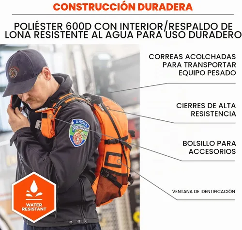 Vista 5 de Ergodyne - 13487 Arsenal 5243 Medic First Responder Trauma Mochila Jump Bag, Azul