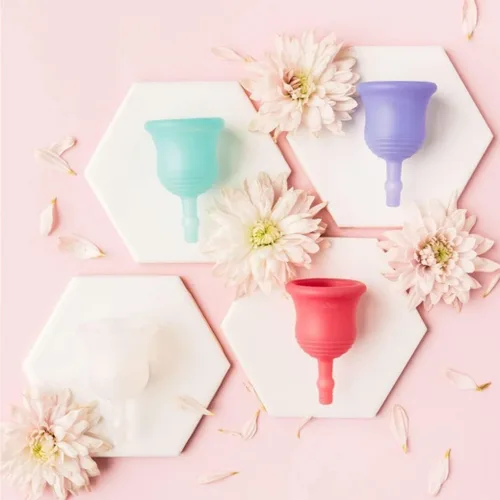 Vista 7 de Femallay Taza menstrual fácil de vacía, taza menstrual de silicona sin BPA, especialmente diseñada, fácil de vacía y fácil de limpiar, productos