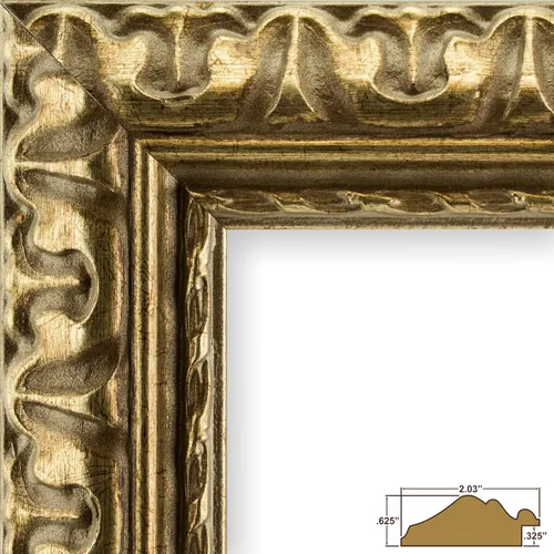 Vista 2 de Craig Frames Bravado Marco de fotos de bronce antiguo adornado, 4 x 6 pulgadas