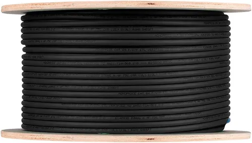 Vista 4 de Monoprice Cable de red Cat8 a granel - 2 GHz, blindado S/FTP, sólido, 40G, 22 AWG, 250 pies, negro - Serie Entegrade