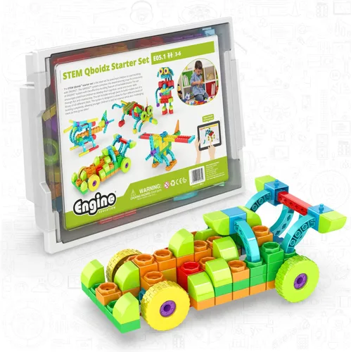 Vista 10 de STEM QBOIDZ & Junior Robotics Set (combinación de E10 y E15) Aprende a codificar - Experimentos de programación - Kit robótico escolar y escolar