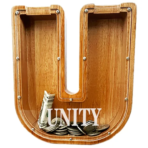Vista 13 de Alcancía personalizada grande de madera con letras, alcancía de monedas, alcancía personalizada con nombre, puede usarse como regalo de Navidad