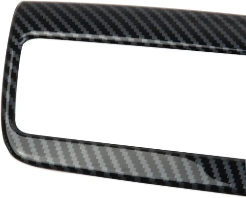 Vista 2 de Reposabrazos de ventilación de aire trasero de fibra de carbono para panel de ajuste de salida de CA para Nissan Pathfinder 2022-2026