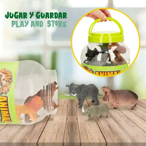 Vista 7 de Set de Figuras de Animales Colorbaby 19 piezas Jungla Plástico 14 x 6 x 5 cm (6 Unidades)