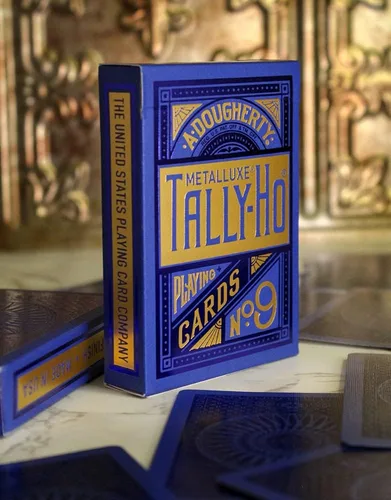 Vista 6 de Tally-Ho MetalLuxe - Juego de cartas azules