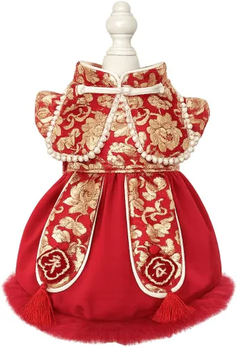 Vista 26 de Moda Vestido de Princesa de Encaje para Perro Cachorro Dulce para Perro EXTRAL Pequeño y Pequeño A-Negro XX-Pequeño