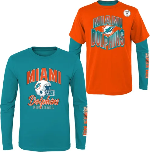 Vista 31 de NFL Conjunto de 3 Camisetas y Camisas de Manga Larga para Niños y Jóvenes 8-20, Colores del Equipo del Día del Juego