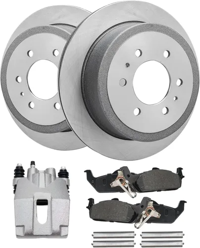 Vista 35 de Detroit Axle - Rotores de freno para Nissan NV2500 NV3500 NV1500 NV1500 2012-2021, repuesto de rotores de freno de disco: rotor delantero de 14.17