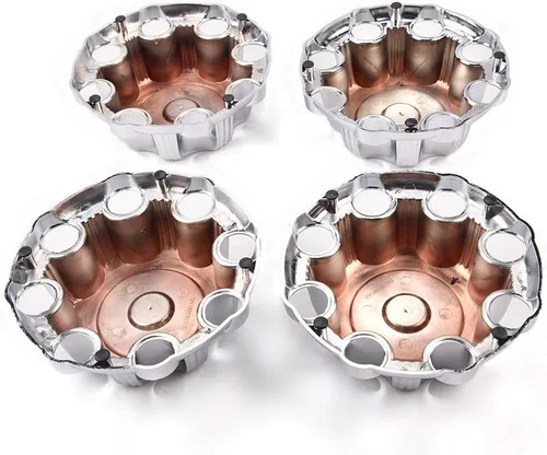 Vista 7 de PIT66 Tapacubos centrales de rueda de 8 lengüetas, compatibles con Chevy Silverado GMC Sierra 1500/99-08 Silverado Sierra 2500/00-08 Suburban/ 02-06