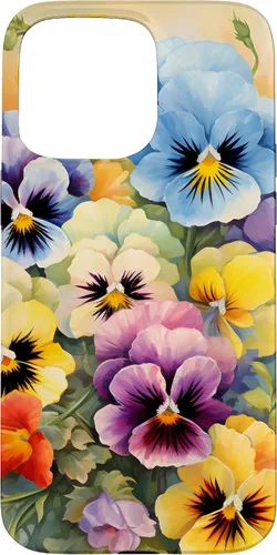Vista 31 de Southern Boho Chic Happy Pansy Floral Garden Bouquet Case for iPhone 17