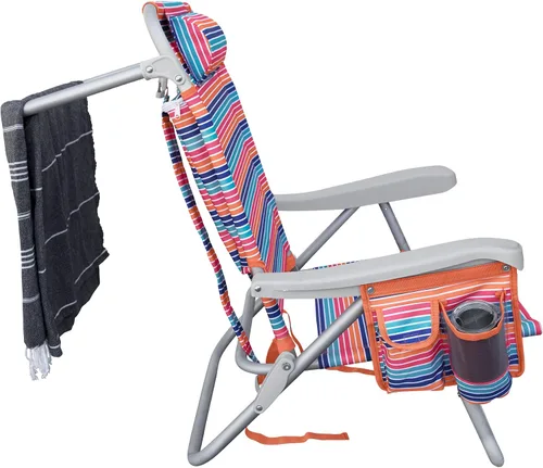 Vista 5 de Hurley - Silla de playa de lujo estilo mochila, tamaño único, sorbete