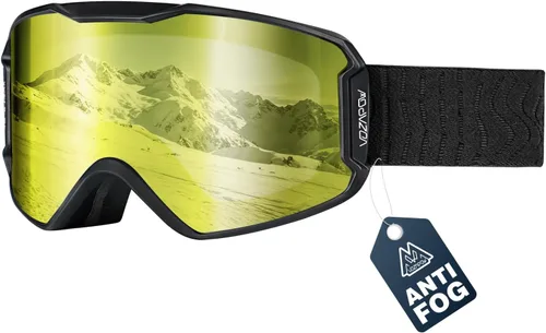 Vista 8 de Ski Goggles, Snowboard Goggles OTG for Men, Women & Youth Azul