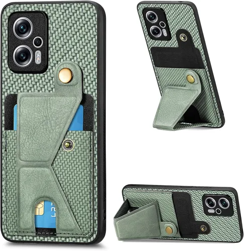 Vista 51 de Funda para Oppo K10x / OnePlus Nord CE 2 Lite 5G Funda para Realme 9 5G / 9 Pro / Q5 / V25 Funda de piel sintética con ranuras para tarjetas