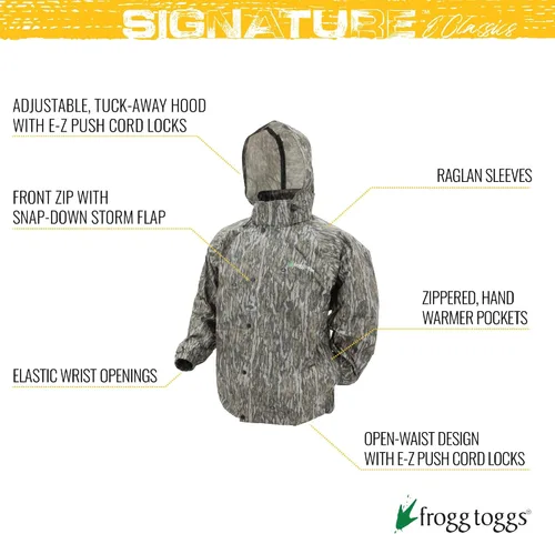 Vista 2 de FROGG TOGGS Mens Classic Pro Action Waterproof Breathable Rain Jacket