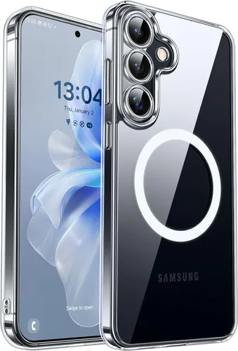 Vista 14 de CANSHN Funda diseñada para Samsung Galaxy A16-5G [protección completa de la cámara] [compatible con Magsafe] funda protectora trasera translúcida