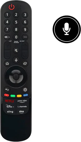 Vista 2 de Remoto de reemplazo por voz MR24GA aplicable para LG Smart TV 2024 modelos 75UT8000AUA 42OLEDC4AUA 43UT7550AUA 50UT7550AUA 48OLEDC4AUA 65OLEDC4AUA