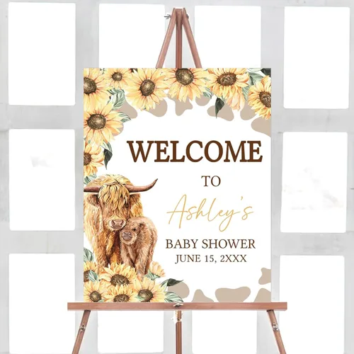 Vista 20 de Señal de bienvenida de animales para baby shower, letrero de baby shower de rey león)*