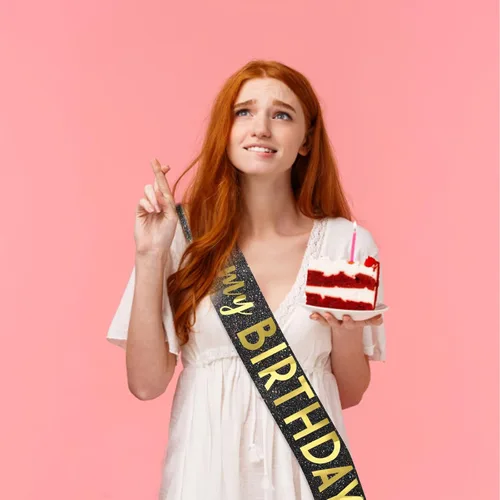 Vista 6 de Banda negra de cumpleaños – Banda «It's My Birthday» – Decoraciones de cumpleaños para mujeres, cumpleaños, niñas, accesorios de cumpleaños Negro