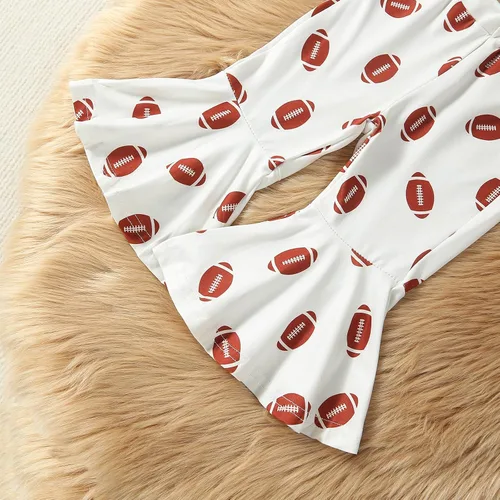 Vista 25 de Traje de Halloween para bebé niña, manga larga, cuello redondo, letras de fantasma, parte superior con estampado de fantasma, parte inferior