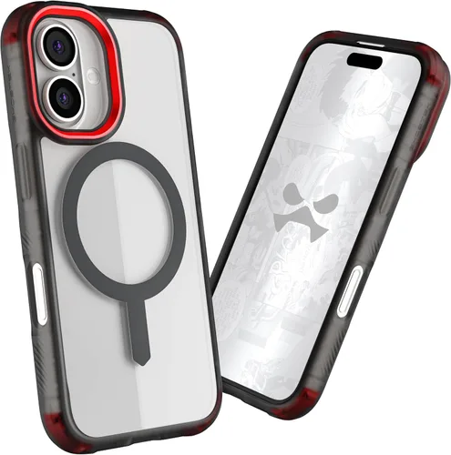 Vista 33 de Ghostek Covert Clear - Funda transparente para iPhone 15 Plus, silicona a prueba de golpes, compatible con accesorios Apple MagSafe, funda Negro