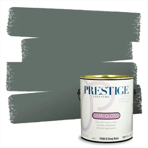 Vista 110 de Prestige Paints - 2 en 1, pintura base y pintura de exterior, E100-N-735BM
