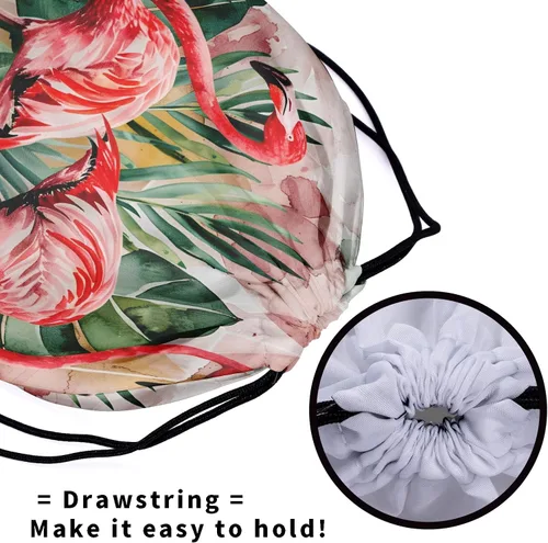 Vista 145 de Bolsa de agarre de gimnasia de piel de animal, bolsa de gimnasia con cordón ajustable, bolsa de cuerda para fauna silvestre, Mariposas Galaxy