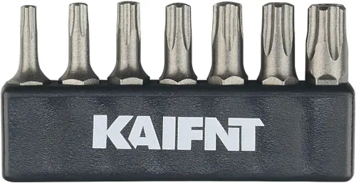 Vista 2 de K001 Torx Plus - Juego de brocas de seguridad a prueba de manipulaciones de 5 puntos, 7 piezas