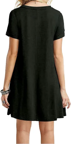 Vista 2 de MOLERANI Vestido suelto casual liso para mujer