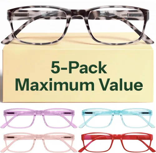 Vista 7 de Gaoye 1.25 - Gafas de sol para hombre para todo el día, lectores de computadora con protección de luz azul, paquete económico