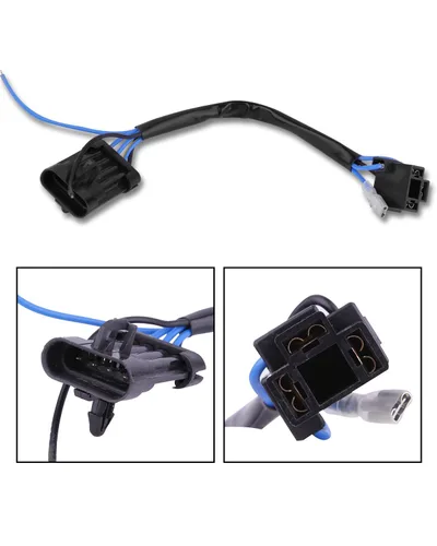 Vista 2 de BICYACO Adaptador de arnés de cable LED para faros delanteros de 5-3/4 pulgadas, 7 pulgadas, compatible con Harley Davidson Street Glide Road King