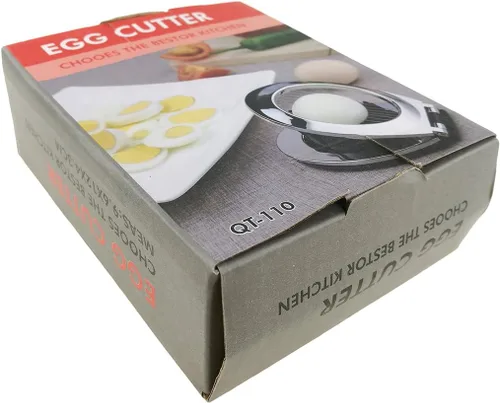 Vista 5 de Cortador de huevos de acero inoxidable con 3 estilos de rebanar