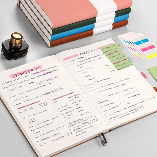 Vista 5 de AHGXG Cuaderno universitario rayado A4 - Cuaderno en blanco A4 extragrande con líneas - 320 páginas de diario grueso para escribir, papel grueso