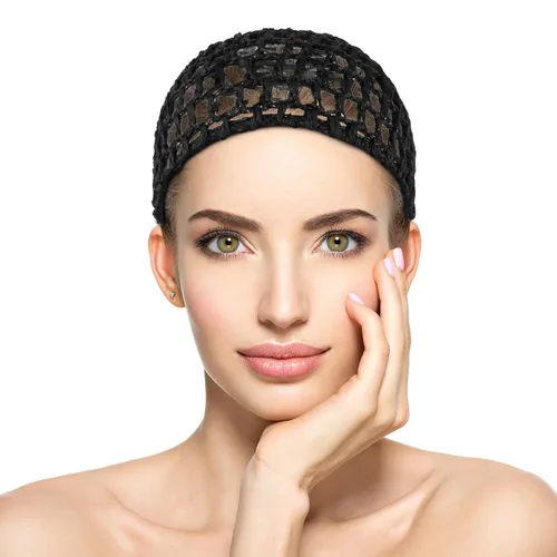 Vista 7 de DIVINA VITAE Red de pelo de ganchillo de malla para mujer, gorro de malla de punto y cubierta de red para el cabello, accesorio de cubierta de pelo
