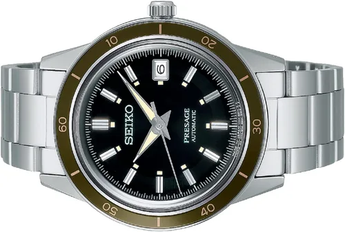 Vista 2 de SEIKO Presage Style 60'S Reloj automático de acero inoxidable Srpg07 Srpg07J1 Srpg07J para hombre, Negro -, Classic