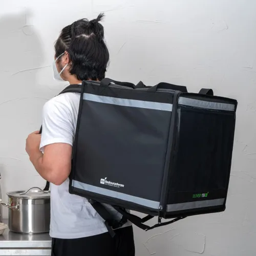 Vista 12 de Restaurantware Cater Tek - Bolsas para entrega de alimentos (14.9 x 13.1 x 9.4 pulgadas)