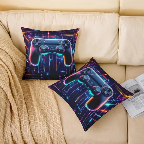 Vista 20 de Guitar Print Double Sides Print Pillow Covers 16"x16",Music Themed Bass Instruments Pillowcase Soft Square Cushion Cases,Rustic Music Score Note