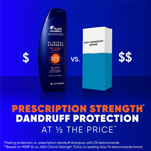 Vista 7 de Head & Shoulders - Champú y acondicionador Clinical Strength Dry Scalp Rescue, champú y acondicionador anticaspa y para el cuero cabelludo reseco